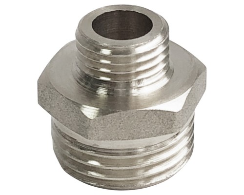Ниппель-переходник НН наружная резьба1/2"х1/4" (VALFEX VF. 580.N.012.014) уп 10 шт