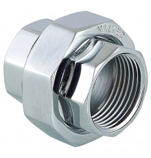 Сгон прямой разъемный (американка) ВВ внутренняя резьба 1" (Valtec VT 340) Хромир. уп 5 шт