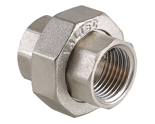 Сгон прямой разъемный (американка) ВВ внутренняя резьба 1/2" (Valtec VT 340) уп 10 шт