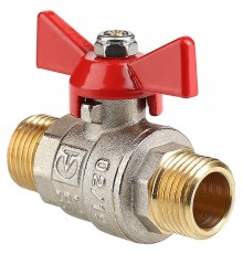 Кран шаровый "бабочка" НН наружная резьба 3/4" (Valtec VT.219) уп 12 шт