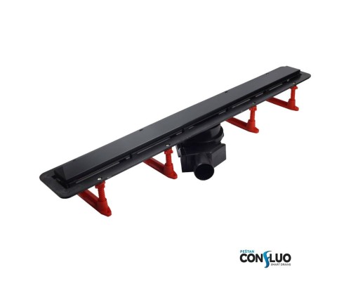 Лоток душевой PESTAN Confluo Frameless Line 850 Black Glass
