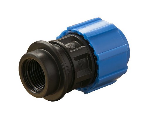 Муфта ПНД компрессионная ВР 63*2" внутренняя резьба (РФ)