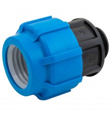 Муфта ПНД компрессионная НР 50*1 1/2" наружная резьба (РФ, уп.50 шт)