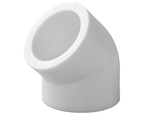 Угольник полипропиленовый PPRC 50х45гр.С, белый