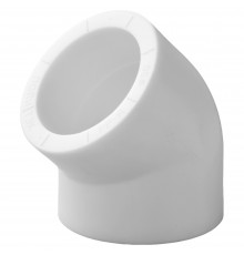 Угольник полипропиленовый PPRC 63х45гр.С, белый