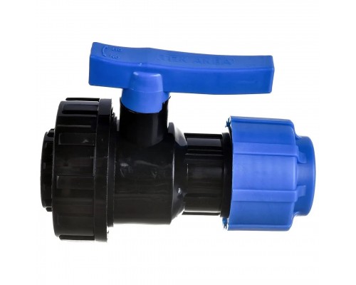 Кран шаровой ТПК-АКВА компрессионный ВР разъемный d 25 х 1/2", 554222512