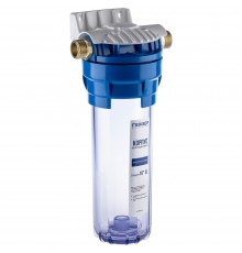 Корпус фильтра SL10, наружняя резьба 3/4", прозрачный корпус, для холодной воды, Гейзер (50534)