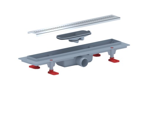 Трап линейный 450мм*62мм выход 40 мм АниПласт РИФ сухой затвор TLQ1245G