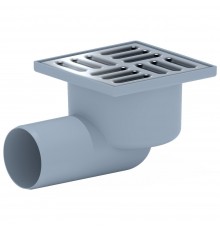 Трап нерег гор/вып гидр/затв Дн50 нерж-/реш 100х100мм АНИ Пласт TA5102