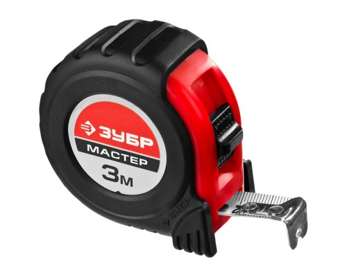 Рулетка 3*16 мм ЗУБР ЭКСПЕРТ с автостопом, профессионал