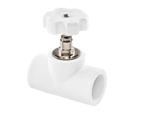 Вентиль TEBO бел. PP-R в сборе 75х90 (1/4), арт. 030060308