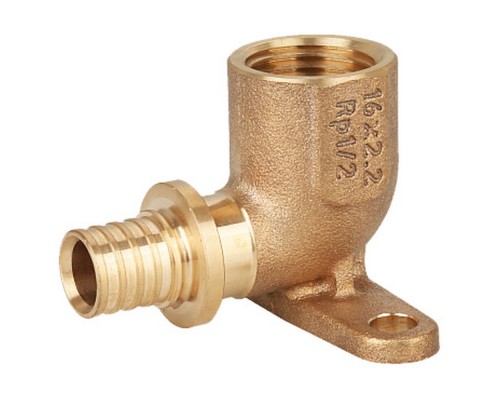 Угольник Gappo настенный с внутренней резьбой бронзовый 20-Rp 1/2"