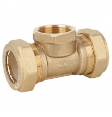 Тройник Gappo обжимной с внутренней резьбой 20 х 3/4" х 20