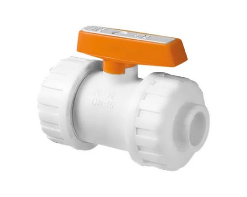 Кран шаровой PPR TUM PLASTIK PPRC 50 для агрессивных сред VPPB-050 (1/12)