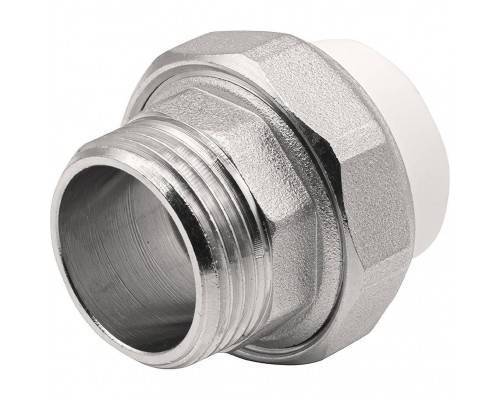 Муфта THERMOLIGHT комбинированная разъемная PP-R НР 25х1" белый (10/140) Муфта THERMOLIGHT комбинированная разъемная PP-R НР 25х1" белый (10/140)