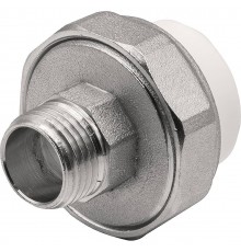 Муфта THERMOLIGHT комбинированная разъемная PP-R НР 25х1/2" белый (10/170)