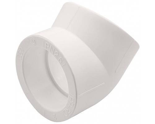 Угольник THERMOLIGHT 45гр. PP-R 50 белый (7/49)