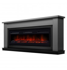 Каминокомплект:Очаг Electrolux Infinity EFP/P-1600ULS, портал Canto Long графит, черный