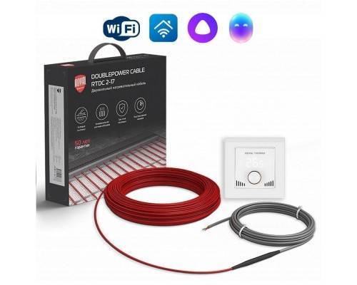 Кабель нагревательный Royal Thermo RTDC 2-17-1200 с терморегулятором RTI-16 Кабель нагревательный Royal Thermo RTDC 2-17-1200 с терморегулятором RTI-16