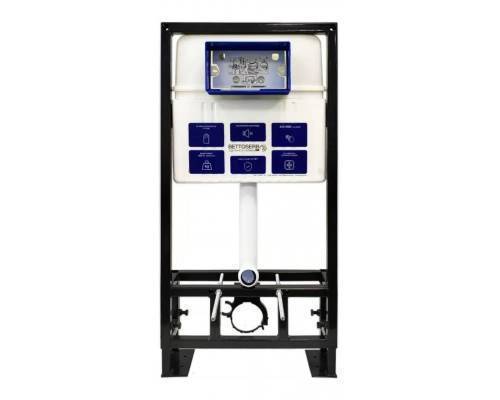 Инсталляция для унитаза BETTOSERB sava free standing, клавиша смыва twin хром матовый Инсталляция для унитаза BETTOSERB sava free standing, клавиша смыва twin хром матовый