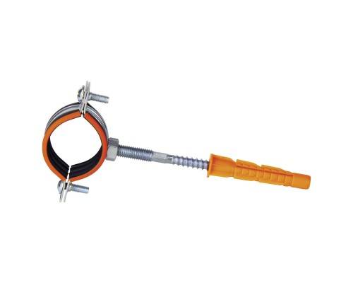 Хомут Humalt металлич. М8 (20-24) 1/2" с гайкой, шпилькой-шурупом и дюбелем RU-HT (1/160) Хомут Humalt металлич. М8 (20-24) 1/2" с гайкой, шпилькой-шурупом и дюбелем RU-HT (1/160)
