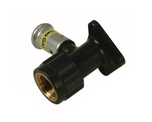 Водорозетка HENCO ВР c черной заглушкой BP04 1/2", ПВДФ пресс (газ), 16x1/2" (56 мм) Водорозетка HENCO ВР c черной заглушкой BP04 1/2", ПВДФ пресс (газ), 16x1/2" (56 мм)