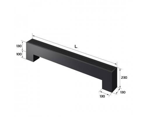 Конвектор напольный Royal Thermo STEP-130/130/1900-2-N-BL-LG-BL