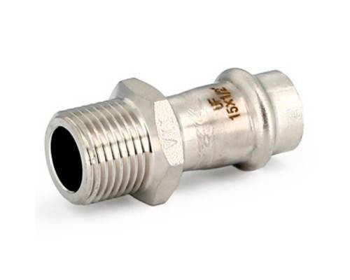 Муфта Uni-Fitt пресс 28х1" нар. р., нерж. ст. Муфта Uni-Fitt пресс 28х1" нар. р., нерж. ст.