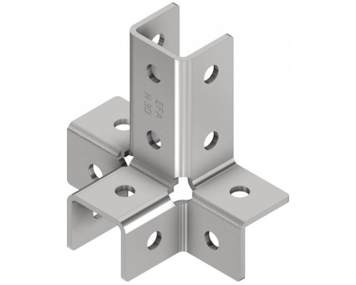 Соединитель EASYFIX профиля EFA H 3D угловой 4 стороны Соединитель EASYFIX профиля EFA H 3D угловой 4 стороны