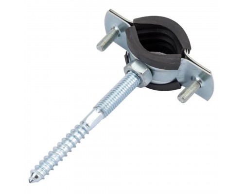 Хомут сантехнический Политэк Пайп 20-24 мм (1/2") (в комплекте со шпилькой и дюбелем)