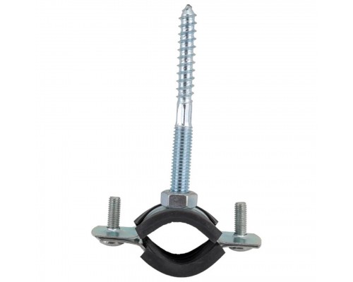 Хомут сантехнический Политэк Пайп 20-24 мм (1/2") (в комплекте со шпилькой и дюбелем)