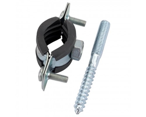 Хомут сантехнический Политэк Пайп 20-24 мм (1/2") (в комплекте со шпилькой и дюбелем)