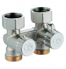 Узел нижнего подключения Giacomini прямой, для одно-и двухтр. систем 3/4"F x 3/4"E, R383X002