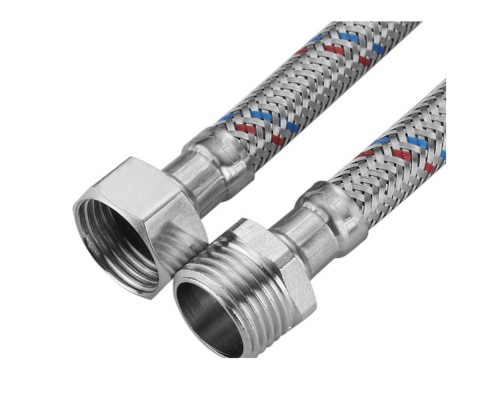 Подводка д/воды сталь 1/2" г/ш 30 cм CTM Подводка д/воды сталь 1/2" г/ш 30 cм CTM
