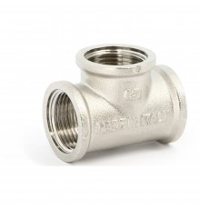 Тройник Uni-Fitt В 3/4"х1/2"х3/4" никелированный