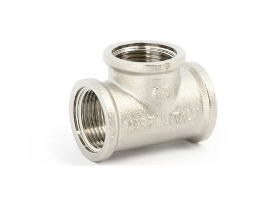 Тройник Uni-Fitt В 3/4"х1/2"х3/4" никелированный Тройник Uni-Fitt В 3/4"х1/2"х3/4" никелированный