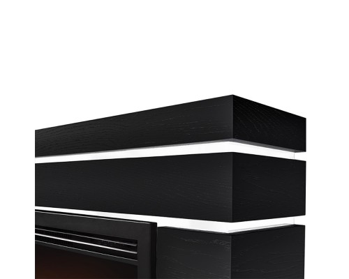 Каминокомплект: Очаг Electrolux EFP/P-3020LS N, портал Moderno 30 шпон чёрный дуб