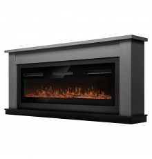 Каминокомплект: Очаг Electrolux Infinity EFP/P-1600ULS N, портал Canto Long графит, черный