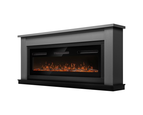 Каминокомплект: Очаг Electrolux Infinity EFP/P-1600ULS N, портал Canto Long графит, черный