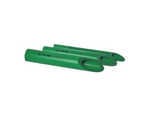 Труба PP-R AntiFire FR FireResistant SDR9 D75 L4м Green