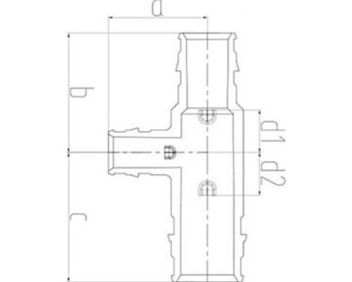 Тройник ONE PLUS переходной PPSU 25х16х25 (60/15)