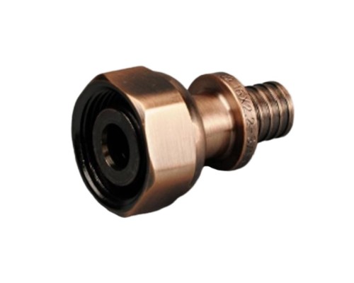 Муфта ONE PLUS с накидной гайкой под евроконус 20х3/4 латунь акс.