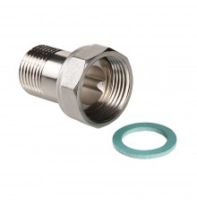 Полусгон с накидной гайкой и наружной резьбой 3/4"x3/4" ПУ, арт. VTr.613.N.0505