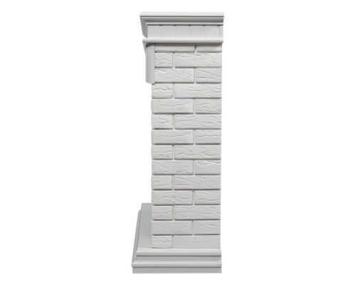 Каминокомплект: Очаг Electrolux EFP/P-3020LS N, портал Bricks 30 камень белый, белая эмаль Каминокомплект: Очаг Electrolux EFP/P-3020LS N, портал Bricks 30 камень белый, белая эмаль