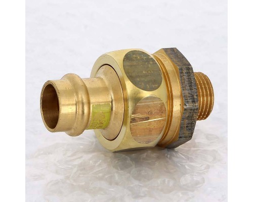 Муфта разъемная пресс-Н плоская прокладка бронза Profipress G VIEGA 18x1/2"