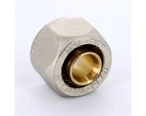 Соединитель обжим-В никелированный евроконус UNI-FITT 20х3/4"ЕК Соединитель обжим-В никелированный евроконус UNI-FITT 20х3/4"ЕК