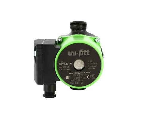 Насос циркуляционный энергоэффективный Uni-Fitt ECP R 25/40 180 с гайками
