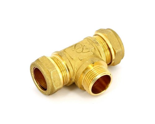 Тройник обжим-Н TIEMME 22х3/4"х22