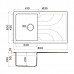 Omoikiri Yasugata 86-BL Кухонная мойка Tetogranit 86x50 см, цвет: черный 4993868