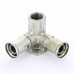 Водорозетка пресс-В проходная HENCO 20x1/2"